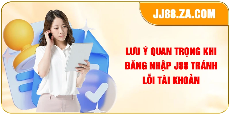 Lưu ý quan trọng khi đăng nhập J88 tránh lỗi tài khoản